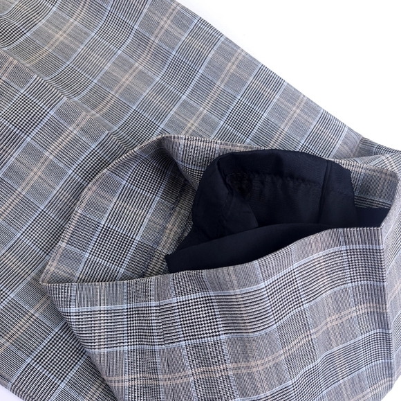 New Carlisle Grey Plaid Business Slacks Sz 14 - Picture 12 of 13